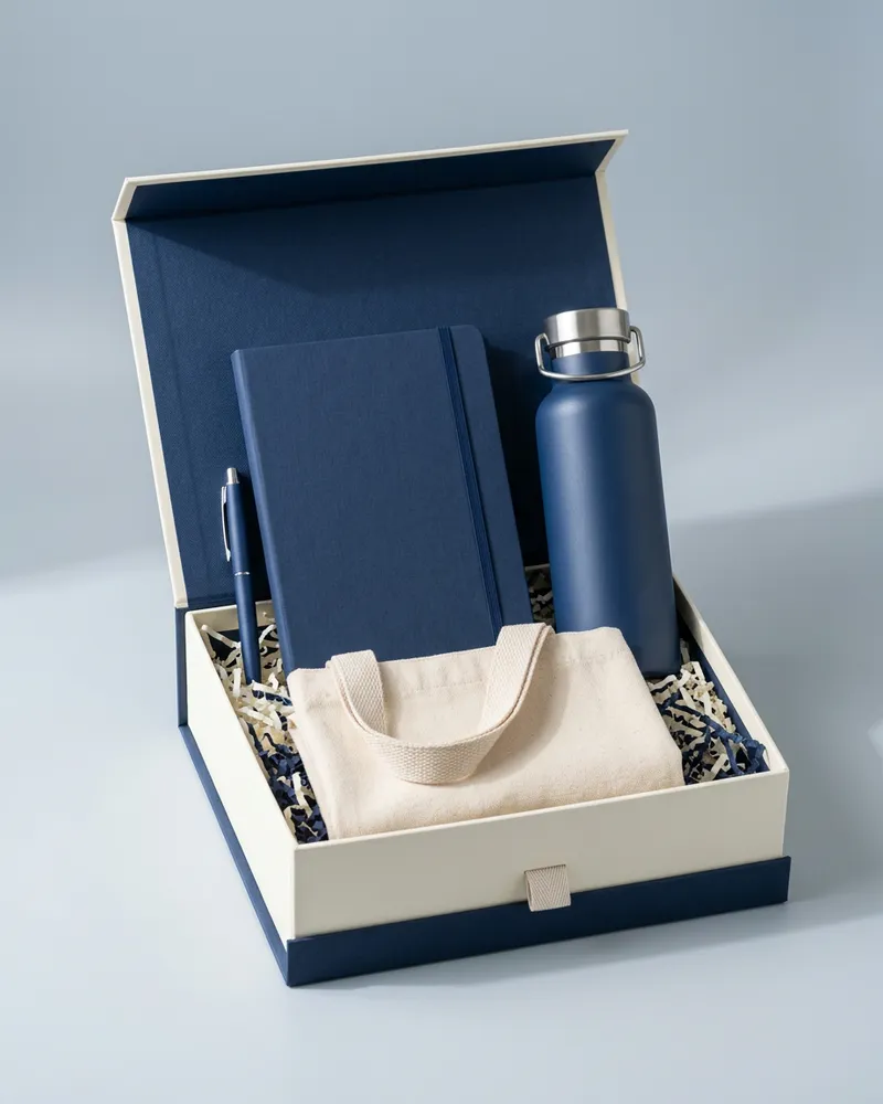 First-Day Welcome Kit: a5 notebook, steel bottle