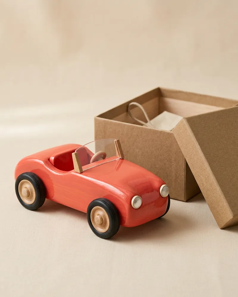 The Little Roadster: wooden roadster, 16 cm, gift box